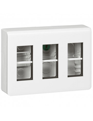 Kit poste de travail en saillie Mosaic pour 3x4 modules LEGRAND 078887L