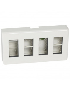 Kit poste de travail en saillie Mosaic pour 4x4 modules LEGRAND 078888L