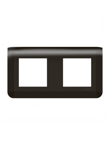 Plaque de finition horizontale Mosaic pour 2x2 modules noir mat LEGRAND 079044L