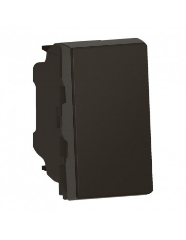 Interrupteur ou va-et-vient 10AX 250V~ Mosaic Easy-Led 1 module noir mat LEGRAND 079101L