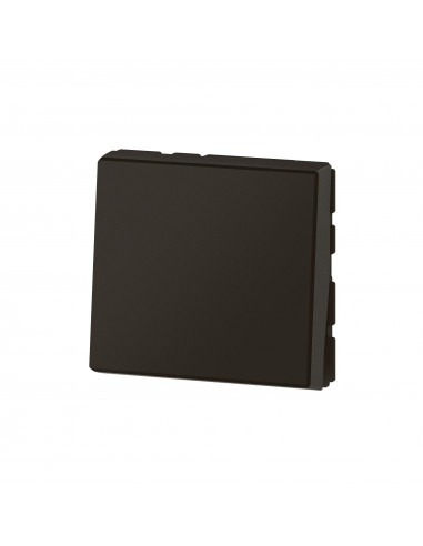 Interrupteur ou va-et-vient 10AX 250V~ Mosaic Easy-Led 2 modules noir mat LEGRAND 079111L