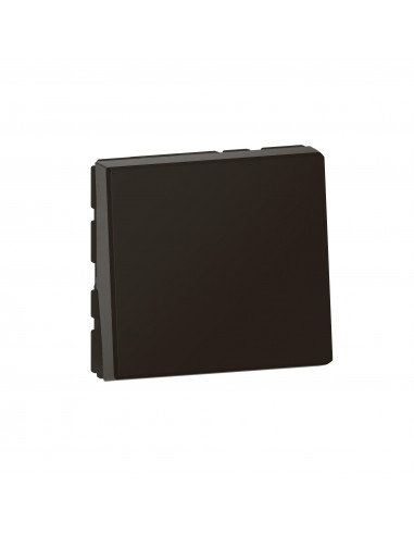 Interrupteur ou va-et-vient 10AX 250V~ Mosaic Easy-Led 2 modules noir mat LEGRAND 079111L