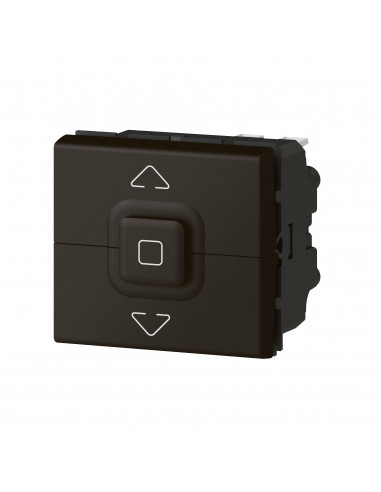 Interrupteur de volets roulants 500W maximum Mosaic 2 modules noir mat LEGRAND 079126L