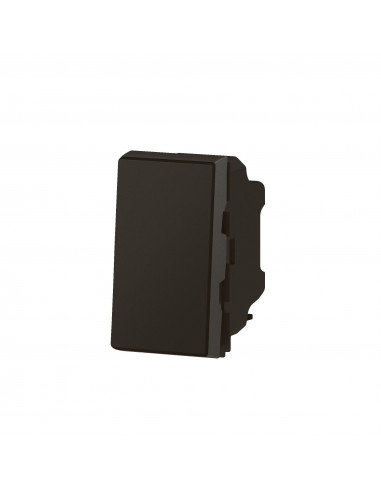 Poussoir ou poussoir inverseur Mosaic Easy-Led 6A 250V~ 1 module noir mat LEGRAND 079130L