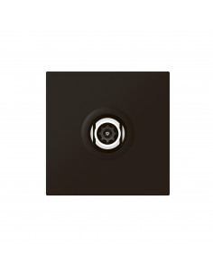 Prise télévision diam. 9,52mm mâle Mosaic 2 modules noir mat LEGRAND 079182L