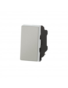 Interrupteur ou va-et-vient 10AX 250V~ Mosaic Easy-Led 1 module alu LEGRAND 079201L 2