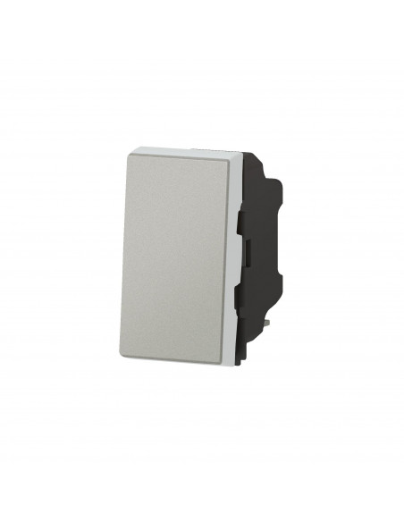 Interrupteur ou va-et-vient 10AX 250V~ Mosaic Easy-Led 1 module alu LEGRAND 079201L