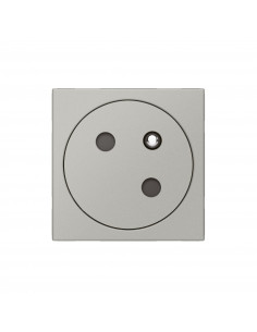 Prise de courant 2P+T Surface Mosaic Link raccordement latéral 2 modules alu LEGRAND 079245L