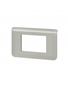 Plaque de finition Mosaic pour 3 modules alu LEGRAND 079303L 2