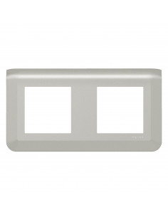 Plaque de finition horizontale Mosaic pour 2x2 modules alu LEGRAND 079304L
