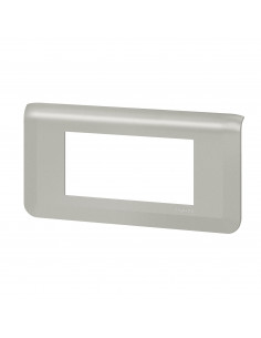 Plaque de finition horizontale Mosaic pour 4 modules alu LEGRAND 079314L 2