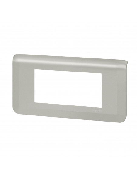 Plaque de finition horizontale Mosaic pour 4 modules alu LEGRAND 079314L