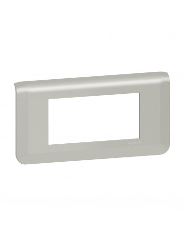 Plaque de finition horizontale Mosaic pour 4 modules alu LEGRAND 079314L