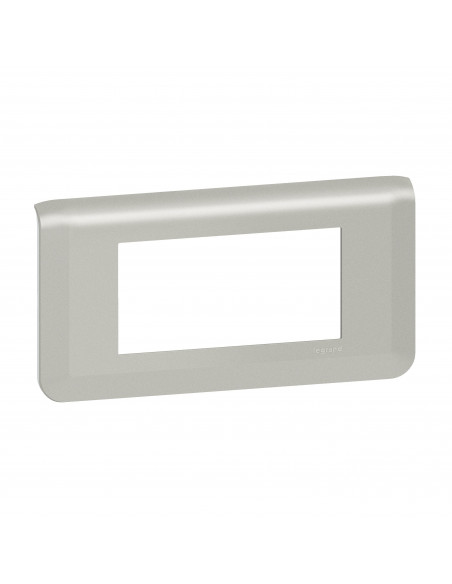 Plaque de finition horizontale Mosaic pour 4 modules alu LEGRAND 079314L