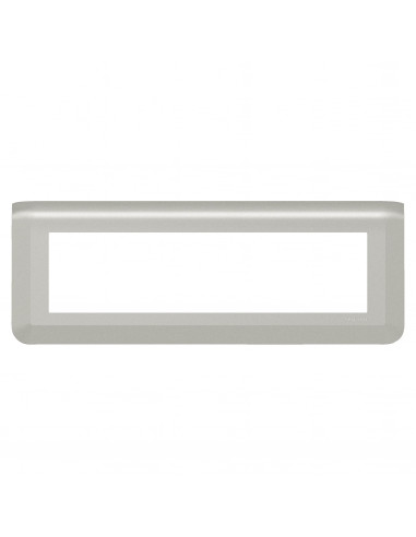 Plaque de finition horizontale Mosaic pour 8 modules alu LEGRAND 079318L