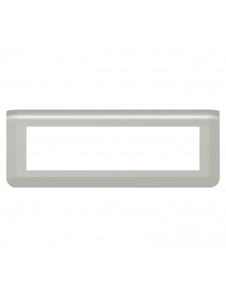 Plaque de finition horizontale Mosaic pour 8 modules alu LEGRAND 079318L