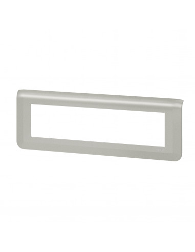 Plaque de finition horizontale Mosaic pour 8 modules alu LEGRAND 079318L