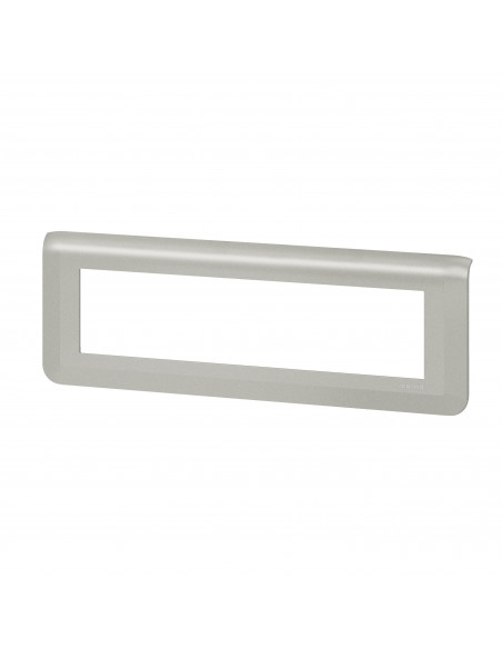 Plaque de finition horizontale Mosaic pour 8 modules alu LEGRAND 079318L