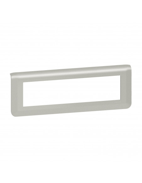 Plaque de finition horizontale Mosaic pour 8 modules alu LEGRAND 079318L