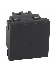Permutateur 10AX 250V~ Mosaic 2 modules noir mat LEGRAND 079321L