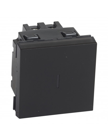 Permutateur 10AX 250V~ Mosaic 2 modules noir mat LEGRAND 079321L