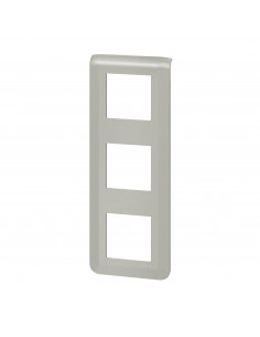 Plaque de finition verticale Mosaic pour 3x2 modules alu LEGRAND 079323L 2