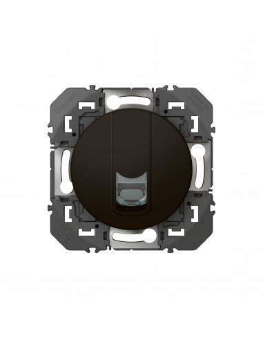 Prise blindée RJ45 catégorie 6 STP dooxie finition noir sachet LEGRAND 095285