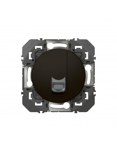 Prise blindée RJ45 catégorie 6 STP dooxie finition noir sachet LEGRAND 095285
