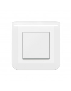 Interrupteur ou va-et-vient Mosaic 10A blanc complet avec plaque LEGRAND 099200