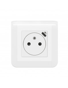 Prise de courant Surface Mosaic avec chargeur Type-C 2 modules blanc LEGRAND 099209
