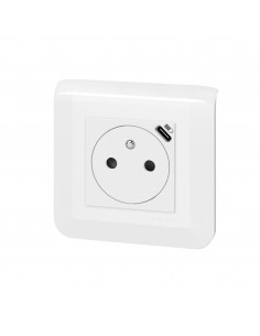 Prise de courant Surface Mosaic avec chargeur Type-C 2 modules blanc LEGRAND 099209 2