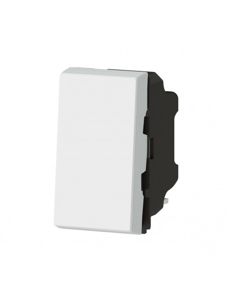Poussoir Mosaic Easy-Led 6A 1 module blanc LEGRAND 099410
