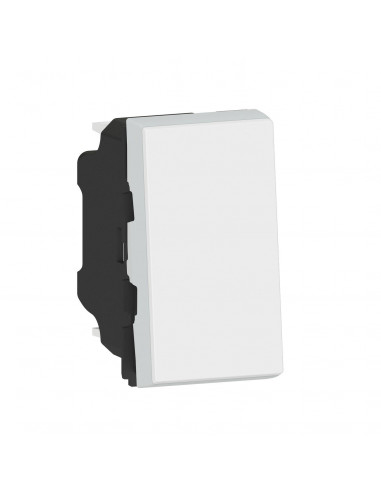 Poussoir Mosaic Easy-Led 6A 1 module blanc LEGRAND 099410