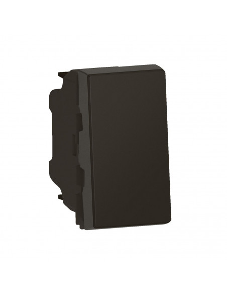 Interrupteur ou va-et-vient Mosaic Easy-Led 10A 1 module noir mat LEGRAND 099440