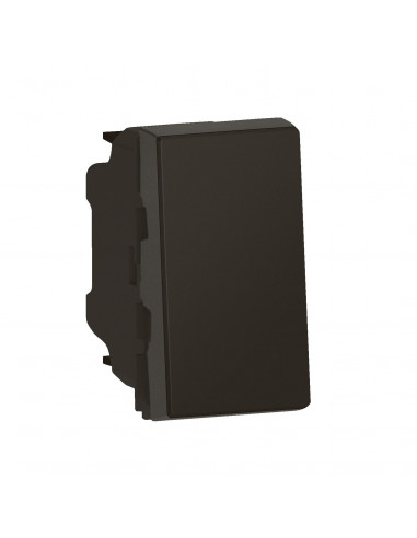 Poussoir Mosaic Easy-Led 6A 1 module noir mat LEGRAND 099442