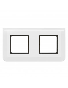 Plaque Mosaic avec support pour 2 x 2 modules montage horizontal blanc LEGRAND 099474