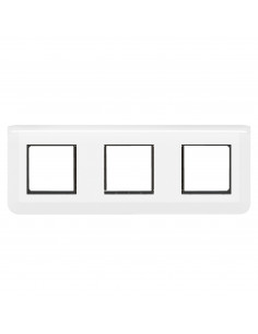 Plaque Mosaic avec support pour 3 x 2 modules montage horizontal blanc LEGRAND 099476
