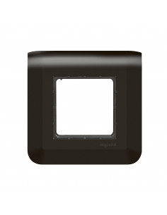 Plaque Mosaic avec support à vis pour 2 modules noir mat LEGRAND 099480