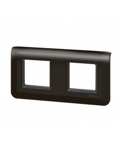 Plaque Mosaic avec support pour 2 x 2 modules montage horizontal noir mat LEGRAND 099482 2