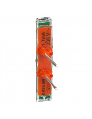 Voyant témoin Mosaic Easy-Led 230V avec repère orange LEGRAND 099491