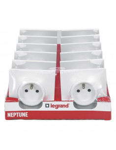 LOT NEPTUNE 12 PRISES DE COURANT AVEC TERRE LEGRAND 200254