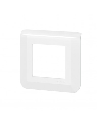 Plaque de finition Mosaic pour 2 modules blanc LEGRAND 200942