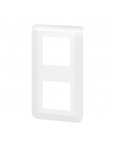 Plaque Mosaic 2X2 modules montage vertical blanc LEGRAND 200943 2