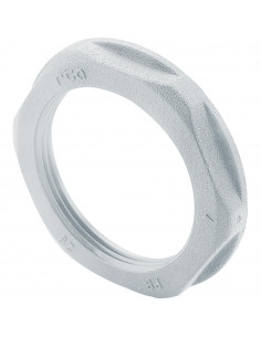 Ecrou plastique ISO12 pour presse étoupe plastique hexagonal à embase gris LEGRAND 386881 2
