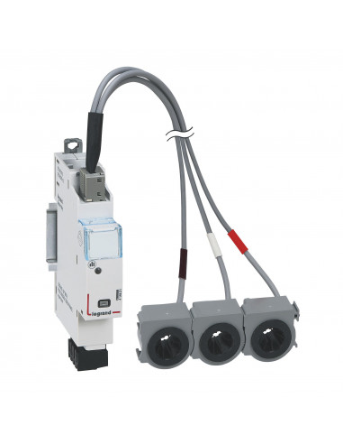 Module de mesure triphasé + 3 tores fermés EMS CX³ jusqu'à 125A 1 module LEGRAND 414921