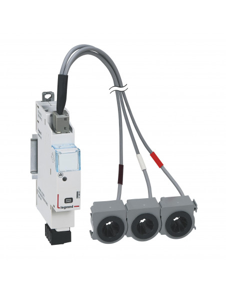 Module de mesure triphasé + 3 tores fermés EMS CX³ jusqu'à 125A 1 module LEGRAND 414921