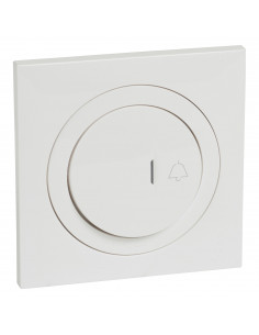 Poussoir simple lumineux + cadenas dooxie IP44 6A 250V~ et plaque carrée blanche LEGRAND 600010