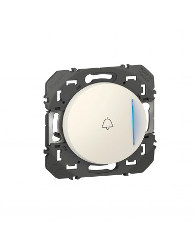 Poussoir lumineux avec marquage sonnette dooxie à équiper d'un voyant blanc LEGRAND 600019