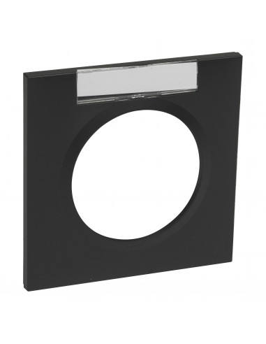Plaque carrée dooxie 1 poste blanc avec porte-étiquette LEGRAND 600945
