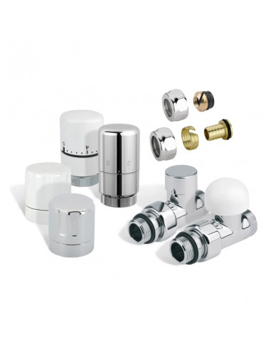 KIT RACCORDEMENT CLASSIQUE DROIT CHROME THERMOR 498035